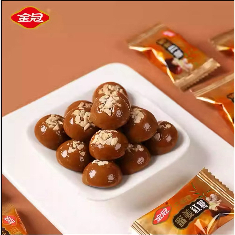 ( Hàng Sẵn ) Kẹo Nước ép gừng mật ong Golden Crown vị gừng Đường nâu Kẹo cứng Đồ ăn nhẹ
