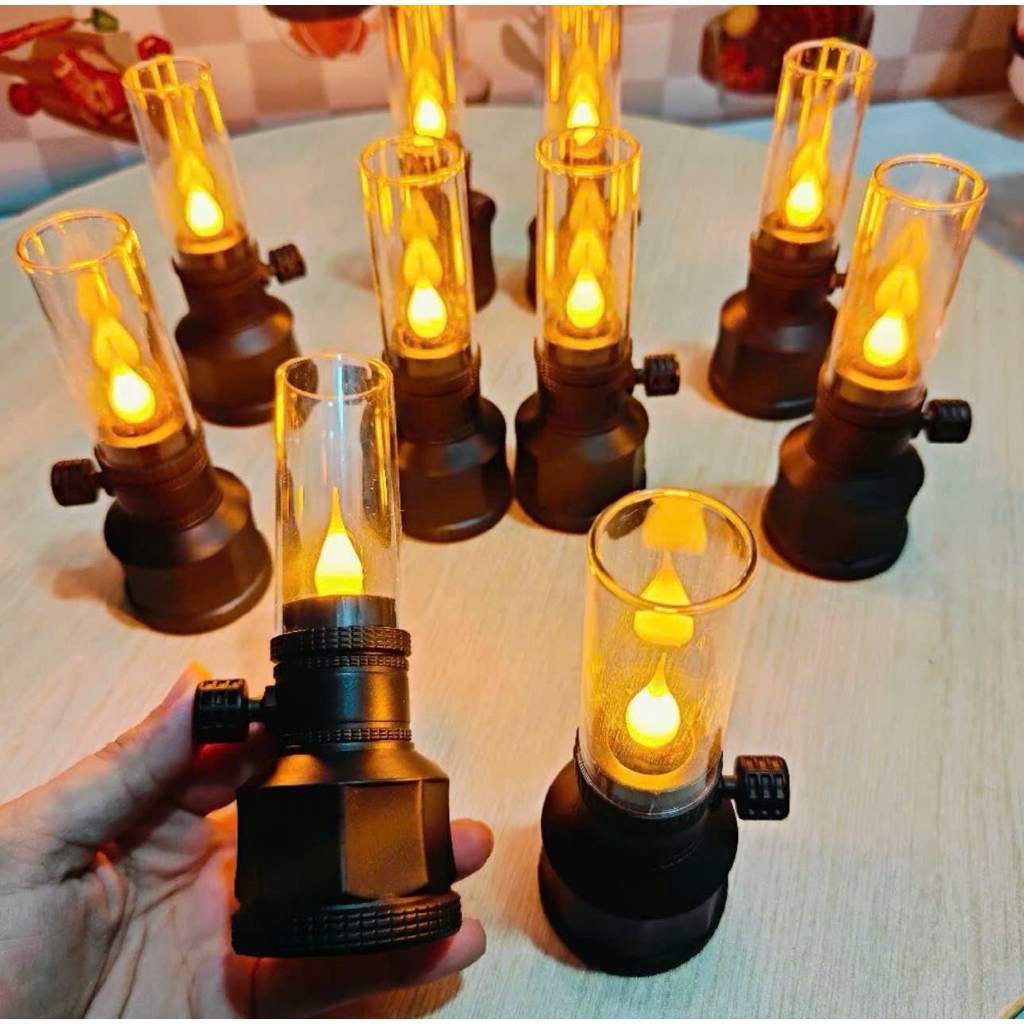 COMBO CẶP 2 ĐÈN THỜ LED -TẶNG KÈM PIN- Kiểu Dáng Cổ Điển - PT1