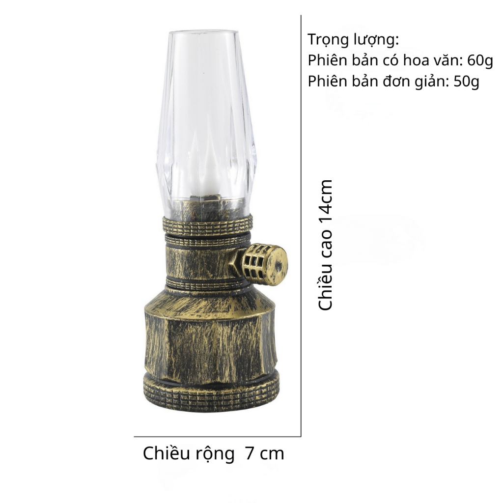 COMBO CẶP 2 ĐÈN THỜ LED -TẶNG KÈM PIN- Kiểu Dáng Cổ Điển - PT1