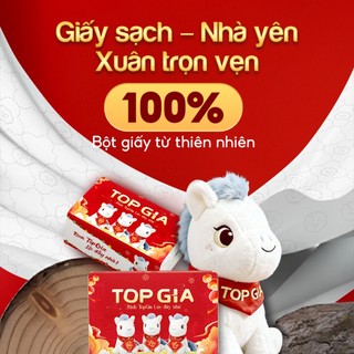[BAO BÌ MỚI] Thùng 20 gói giấy chữ C Topgia 400 tờ 4 lớp cao cấp mềm mịn, giấy siêu to an toàn cho da