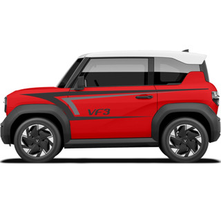 Tem 2 bên Sườn Xe Ô tô VF3, Team Decal Oto-Tem 2 bên sườn Cực Chất, Hàng 3 Lớp Chất Lượng Cao ,Team Decal