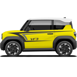 Tem 2 bên Sườn Xe Ô tô VF3, Team Decal Oto-Tem 2 bên sườn Cực Chất, Hàng 3 Lớp Chất Lượng Cao ,Team Decal