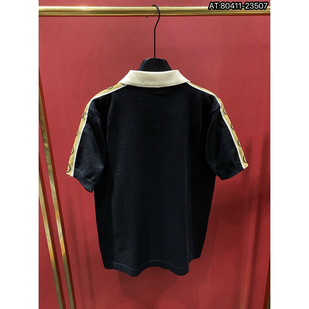 ÁO polo nam cổ tròn họa tiết tay ngắn phong cách trẻ trung chuẩn from