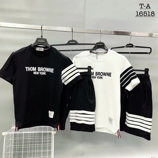 Set Quần Áo nam 💖FREESHIP💖 ĐỒ BỘ THỂ THAO mặc nhà nữ phối màu In CHỮ THOW chất vải thun lưới mè lỡ và đùi K1