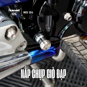 Nắp chụp giò đạp Inox 304, Honda Wave, Dream, Future, Vario, Vision, AB..