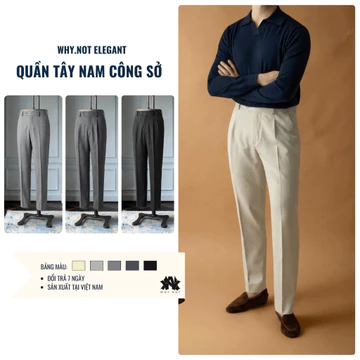[BẢN CAO CẤP] QUẦN ÂU NAM CẠP CHUN CẠNH SƯỜN BE, QUẦN TÂY NAM FORM ỐNG ĐỨNG, QUẦN ÂU CÔNG SỞ Vải Cotton Hàn Chống Nhăn