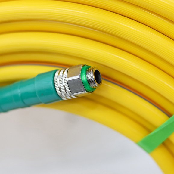 Dây Xịt Áp Lực 3 lớp Oshima (dây cá sấu) 8.5mm x 50m Vàng - Áp lực tối đa 280kg - 1 đổi 1 12 tháng