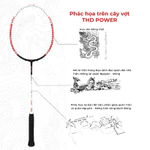 Vợt Cầu Lông KUNO THD POWER Vợt Công Thủ Toàn Diện, Thiên Công, Full Carbon 4U Cao Cấp Bản Thiết Kế Lịch Sử Ý Nghĩa — ảnh 3