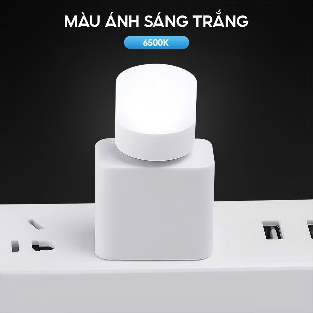 Đèn ngủ led USB mini, đèn led đọc sách ánh sáng trắng, nhỏ gọn, siêu sáng, bảo vệ mắt, cắm laptop