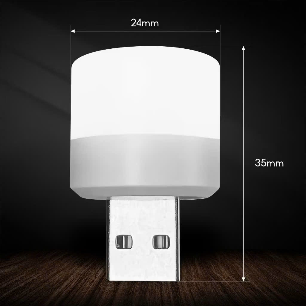 Đèn ngủ led USB mini, đèn led đọc sách ánh sáng trắng, nhỏ gọn, siêu sáng, bảo vệ mắt, cắm laptop