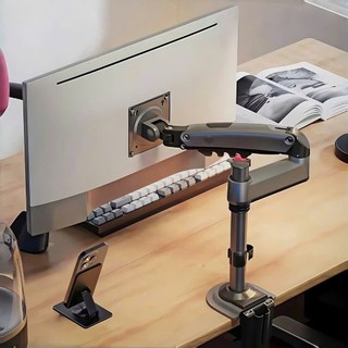 Giá Treo Màn Hình NB H100 17 - 30 Inch - Tay Treo Màn Hình Máy Tính Gắn Bàn Xoay 360 Độ