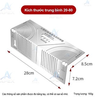Thước Bo Góc Sắt 20-100 - Dụng Cụ Lấy Dấu Cắt Bo Góc, Dụng Cụ Mộc Xây Dựng, Đa Năng Chính Xác Tiết Kiệm