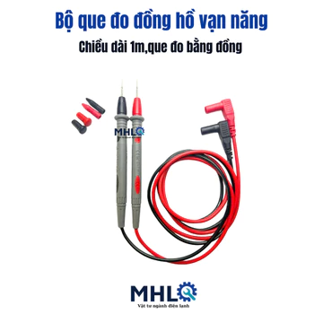Bộ dây đo đồng hồ vạn năng mũi kim loại tốt,que đo đồng hồ vạn năng,dây đồng hồ vạn năng 1000v 10a
