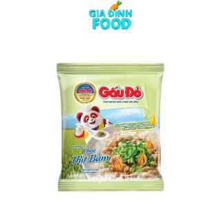 Cháo ăn liền Gấu đỏ - Tổ Yến, Cháo Thịt bằm - Thịt gà (50g/ gói)