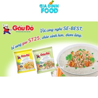 Cháo ăn liền Gấu đỏ - Tổ Yến, Cháo Thịt bằm - Thịt gà (50g/ gói)