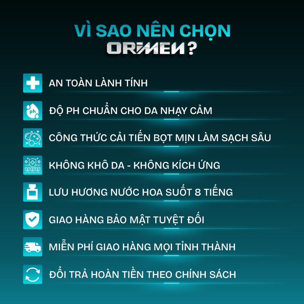 Dung dịch vệ sinh nam Orimen sạch khuẩn, ngăn ngừa viêm ngứa, bọt vệ sinh nam lưu hương nam tính 120ml