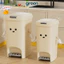Thùng Đựng Rác Đạp Chân SMILE Có Nắp Đậy Ngăn Mùi, Thùng Rác Để Phòng Khách Nhà Bếp Sang Trọng