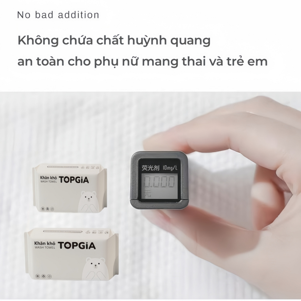 Khăn Mặt Khô 1 Lần Top Gia -5 bịch-Siêu Mềm, An Toàn, Lau Khô & Ướt, Tẩy Trang Đa Năng