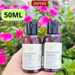 Tẩy Trang Cocoon 140ml/50ml CHÍNH HÃNG-Nước Tẩy Trang Da Dầu Mụn, Khô, Nhạy Cảm Sạch Sâu, Lành Tính-Japari