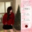 Áo cardigan len đỏ GUMIN thiết kế phối cài nơ ngực sang trọng, Áo len nữ thu đông dày dặn cao cấp