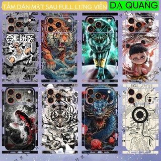 Miếng dán skin DẠ QUANG BAN ĐÊM Mặt sau Full lưng viền Tương thích với S25 Ultra S24 Ultra