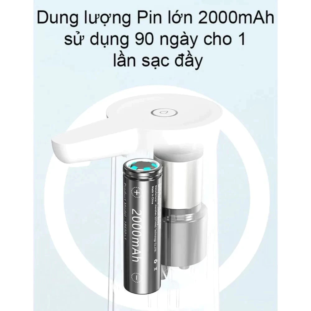 Vòi Nước Tự Động XM DSHJ-S-2004 Thông Minh, Tiện Lợi, Tốc Độ Bơm 1.4Lít/phút, Pin 2000mAh