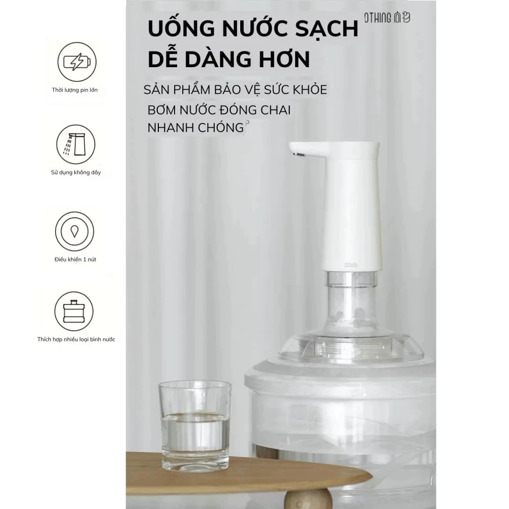 Vòi Nước Tự Động XM DSHJ-S-2004 Thông Minh, Tiện Lợi, Tốc Độ Bơm 1.4Lít/phút, Pin 2000mAh