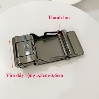 Mặt Khóa Thắt Lưng Nam Dạng Lăn CHo Dây 3,5cm Trở Xuống
