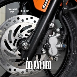 Bộ 2 pát, bát heo cho xe Honda, Yamaha Inox 304 cho nhiều dòng xe
