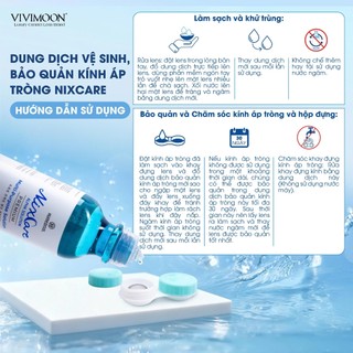 Dung dịch làm sạch lens, ngâm rửa và bảo quản kính áp tròng mềm Nixcare Alpha 160ml