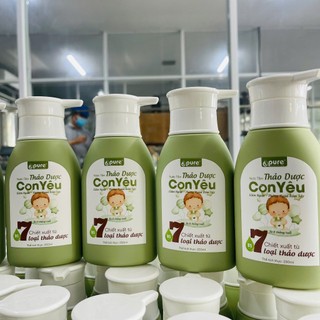 Nước tắm thảo dược Con Yêu 250ml-Giảm ngứa, ngừa rôm sảy cho bé