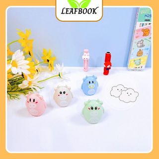 LEAFBOOK Đồ Chuốt Bút Viết Chì / Đồ Gọt Bút Viết Chì Con Trâu Dễ Thương DY 391 Lưỡi Thép Không Gỉ Siêu Bén
