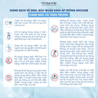 Dung dịch làm sạch lens, ngâm rửa và bảo quản kính áp tròng mềm Nixcare Alpha 160ml
