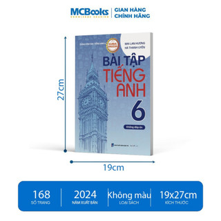 Sách - Bài Tập Tiếng Anh lớp 6 theo SGK Global Success (Không Đáp Án) - Mai Lan Hương