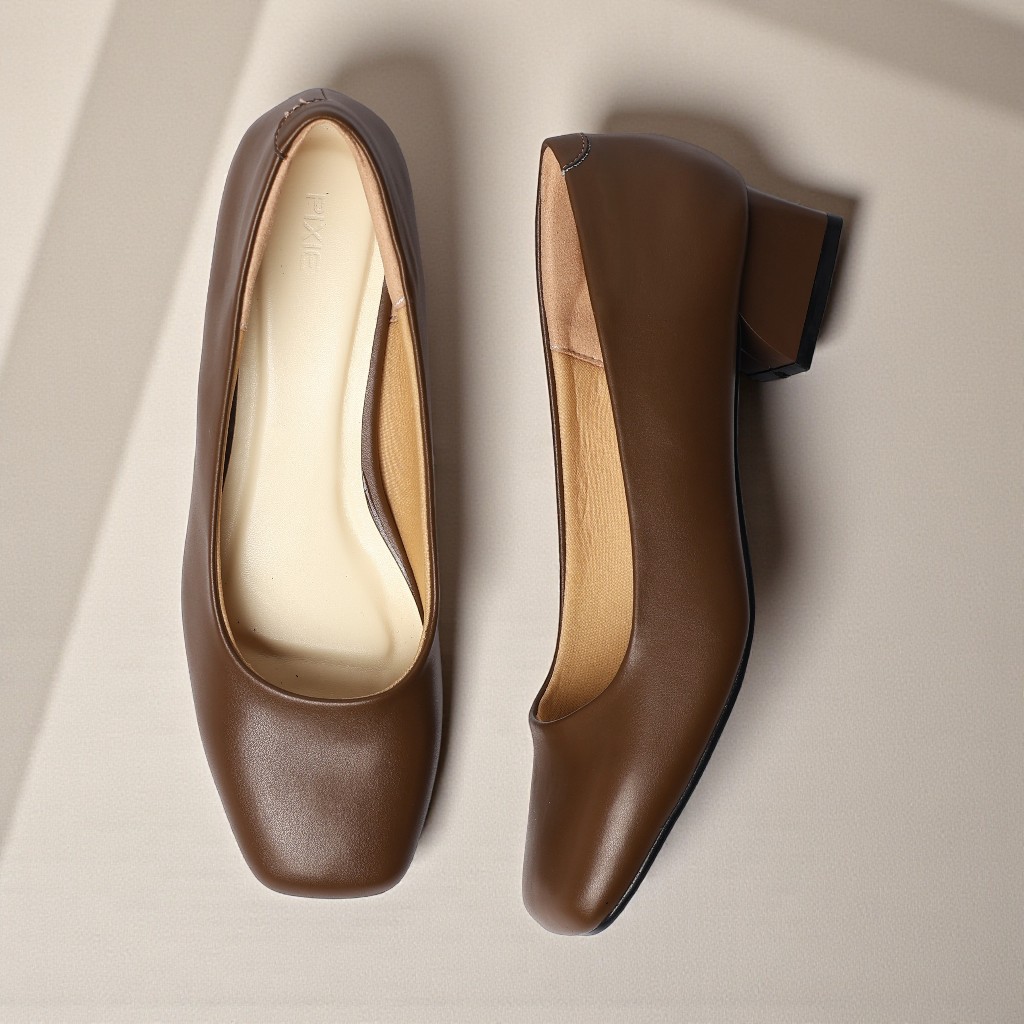Giày Cao Gót Nữ 3cm Mũi Vuông Thời Trang Pixie H430