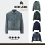 Retro Jeans Jacket - Áo Jean Nam Form Rộng Màu Retro Blue
