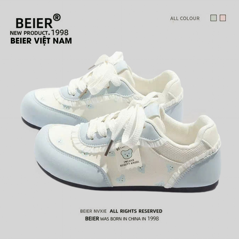 BEIER AUTH 100% Giày thể thao beier giày sneaker BEIER gấu dễ thương ...