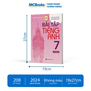 Sách - Bài Tập Tiếng Anh lớp 7 theo SGK Global Success (Có Đáp Án) - Mai Lan Hương