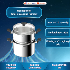 Nồi hấp Inox Tefal Couscous Primary E3089504 24cm - Thép không gỉ - Bảo hành chính hãng 24 tháng