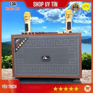 Loa Kiomic K36 - Loa Karaoke Bass 20cm, Kèm 2 Micro chỉnh bass, treble nhạc riêng biệt.