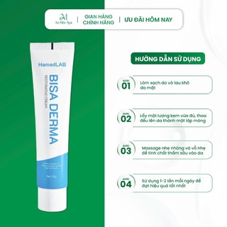 Kem Dưỡng Bisa Derma Lurcinn Phục Hồi Da Nhiễm Corti HamadLAB 25g | Làm Dịu Da, Cấp Ẩm Sâu