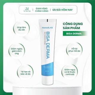 Kem Dưỡng Bisa Derma Lurcinn Phục Hồi Da Nhiễm Corti HamadLAB 25g | Làm Dịu Da, Cấp Ẩm Sâu