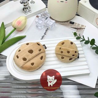 [GUOXIAONIU] Bông Phủ Phấn Guoxiaoniu Hình Bánh Quy Chocolate Dễ Thương, Bông Mềm Mại
