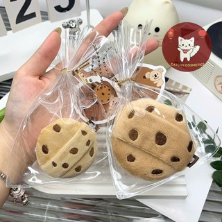 [GUOXIAONIU] Bông Phủ Phấn Guoxiaoniu Hình Bánh Quy Chocolate Dễ Thương, Bông Mềm Mại