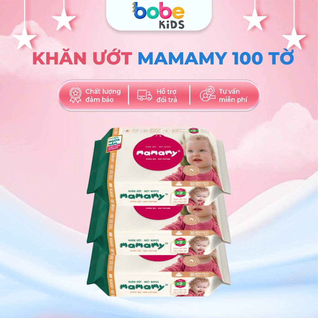 Khăn Ướt Mamamy 100 Tờ, Mềm Mại, Dịu Nhẹ, An Toàn Cho Da Bé | Shopee ...