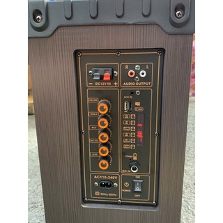 Loa Karaoke Xách Tay KP P12 Bass Cực Chắc - Công Suất Lớn, Âm Thanh Cực Hay Kèm 2 Micro Chống Hú, Cho Chất Âm Chân Thực