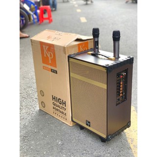Loa Karaoke Xách Tay KP P12 Bass Cực Chắc - Công Suất Lớn, Âm Thanh Cực Hay Kèm 2 Micro Chống Hú, Cho Chất Âm Chân Thực
