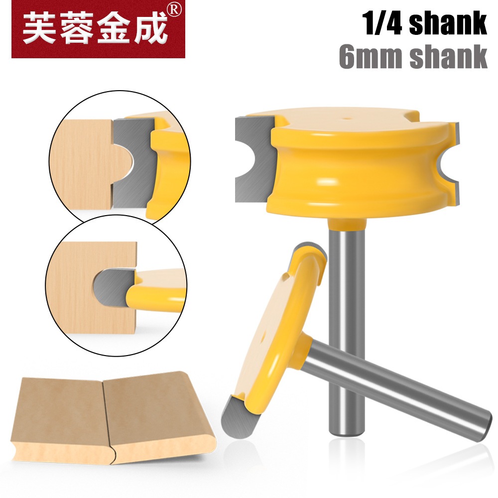 Bộ 2 mũi phay gỗ mũi soi ghép ván mộng bán nguyệt cốt 12.7mm
