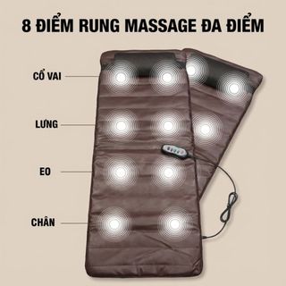 Nệm Massage Toàn Thân Kachi MK339 da nâu
