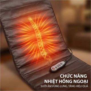 Nệm Massage Toàn Thân Kachi MK339 da nâu